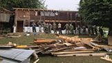 تخریب ویلای چوبی خلاف ساخته شده در ییلاق اولسبلنگاه ماسال